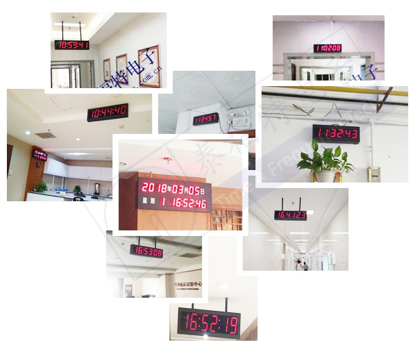 POE數(shù)字子鐘投運實景 POE數(shù)字子鐘投運實景